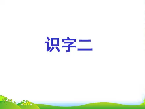 人教版 二年级语文上册 识字二课件PPT