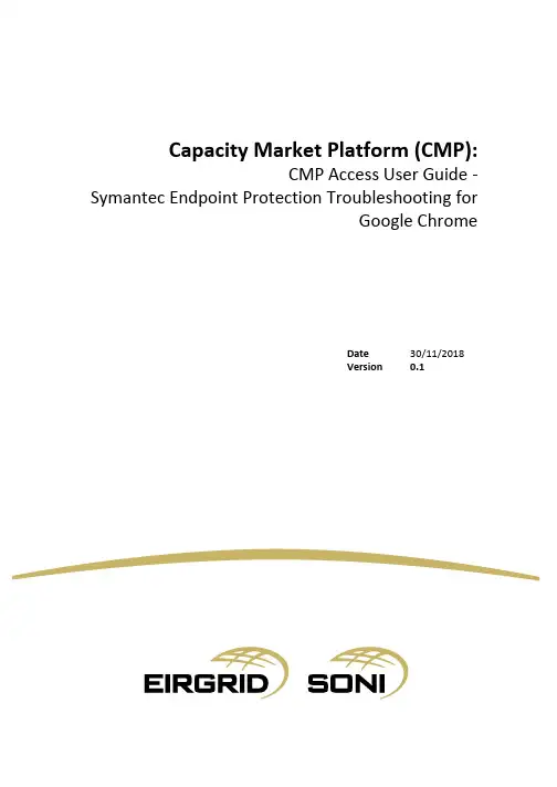 CMP Access用户指南 - Symantec Endpoint Protection Goog