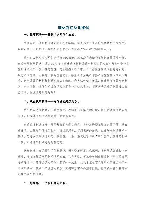 增材制造应用案例