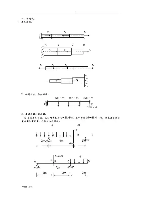 材料力学复习思考题