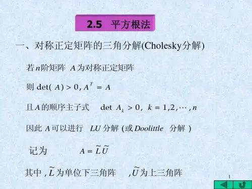 第2章解线性方程组的直接方法5_6