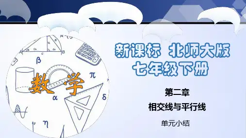 第二章 相交线与平行线(单元小结)七年级数学下册(北师大版)