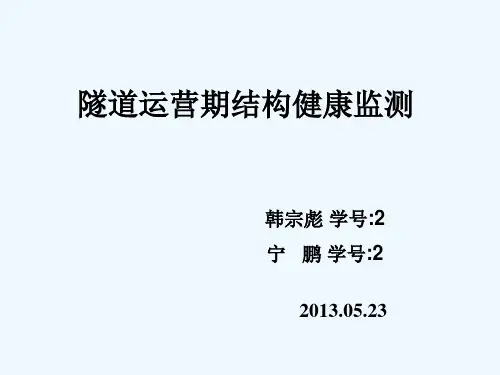 隧道运营期结构健康监测
