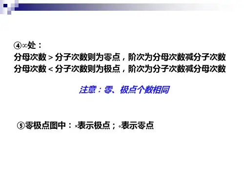 系统函数零极点时域特性和稳定性