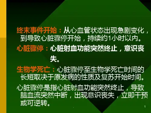 心脏骤停PPT课件