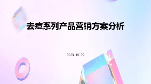 去痘系列产品营销方案分析