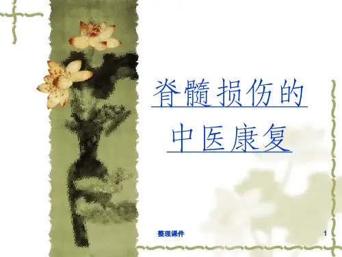 脊髓损伤的中医康复
