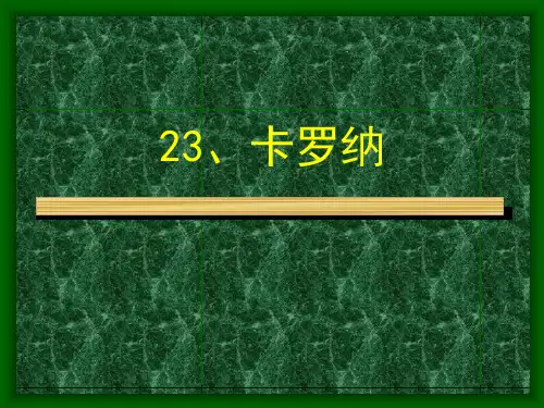 小学四年级上册语文第二十三课卡罗纳PPT课件