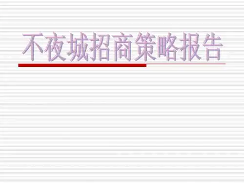 [经典资料]江苏常州房地产不夜城招商策划策略报告_107P