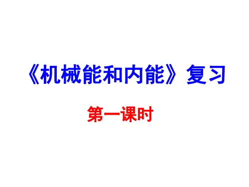 优秀课件苏教版九年级物理上册12.4.1 《机械能和内能》 课件1