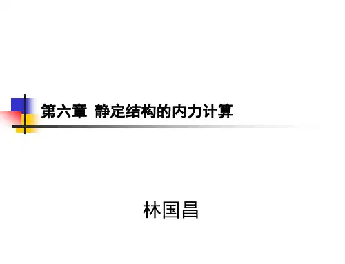 哈工大建筑力学课件第6章第68节静定结构的内力计算999欢迎下载.ppt