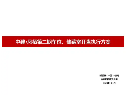 中建凤栖第二期车位开盘方案16页PPT文档