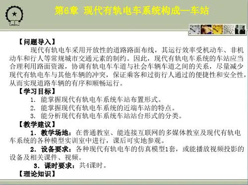现代有轨电车系统构成—车站