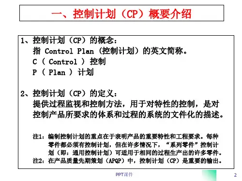 CP控制计划(control-plan培训内容)  ppt课件