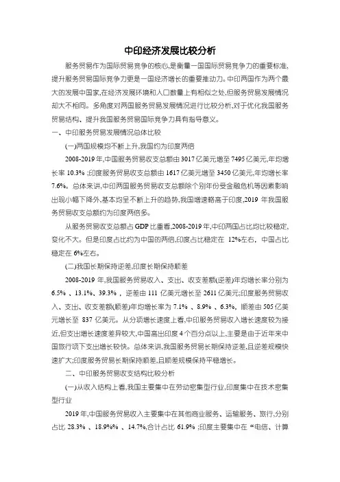 《中印经济发展比较分析》