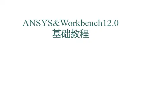 AnsysWorkbench基础教程PPT课件