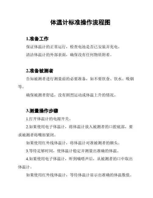 体温计标准操作流程图