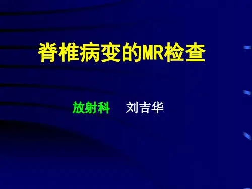 脊椎病变MR诊断