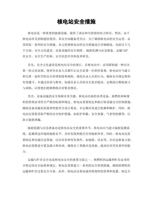 核电站安全措施
