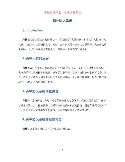 森林防火系统