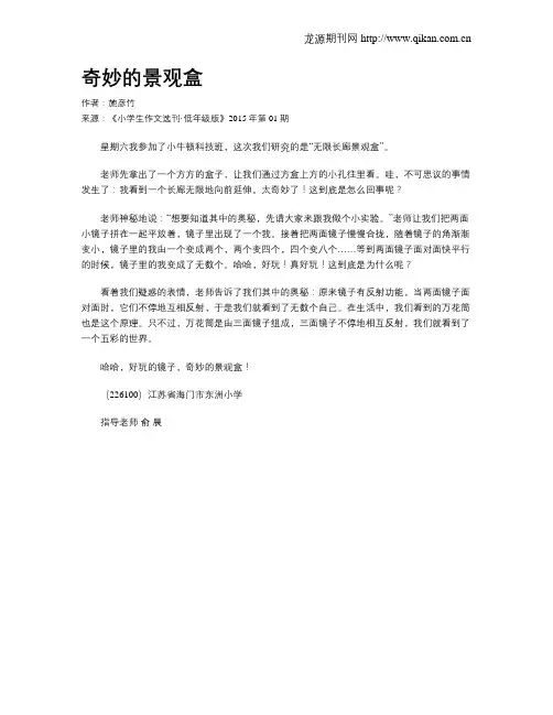 奇妙的景观盒
