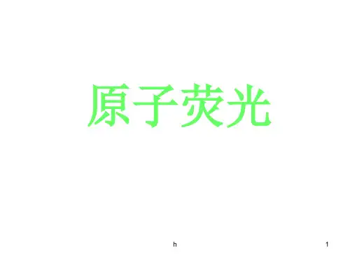 《原子荧光原理》PPT课件