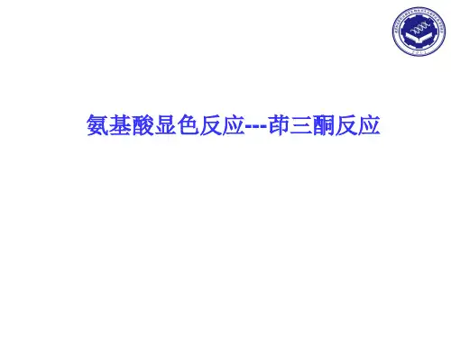 氨基酸显色反应茚三酮反应.ppt