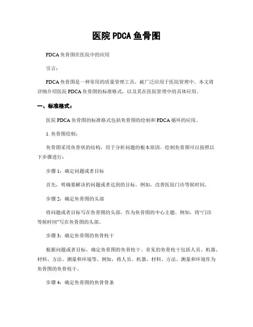 医院PDCA鱼骨图