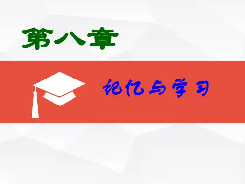 实验心理学讲解(记忆及学习)