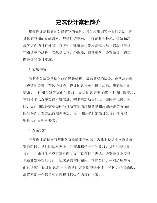建筑设计流程简介