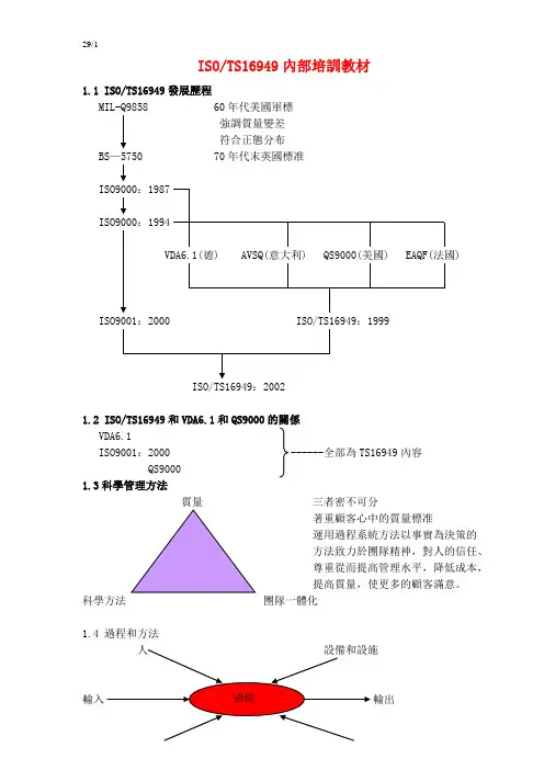 TS16949内部培训教材