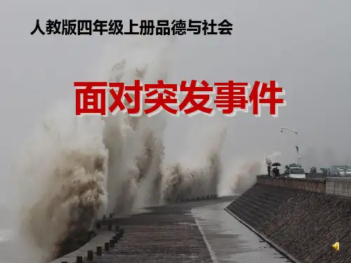面对突发事件----PPT课件