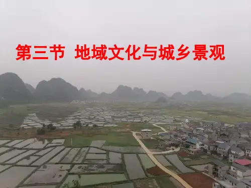 人教版必修第二册2.3地域文化与城乡景观PPT课件