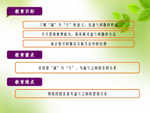 一起学奥数盈亏问题ppt课件