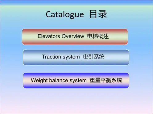电梯专业英语课件01---电梯结构1