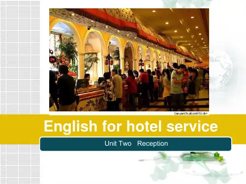 饭店服务英语unit1-2 Reception