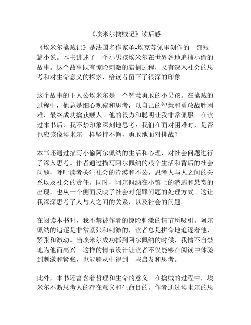 《埃米尔擒贼记》读后感