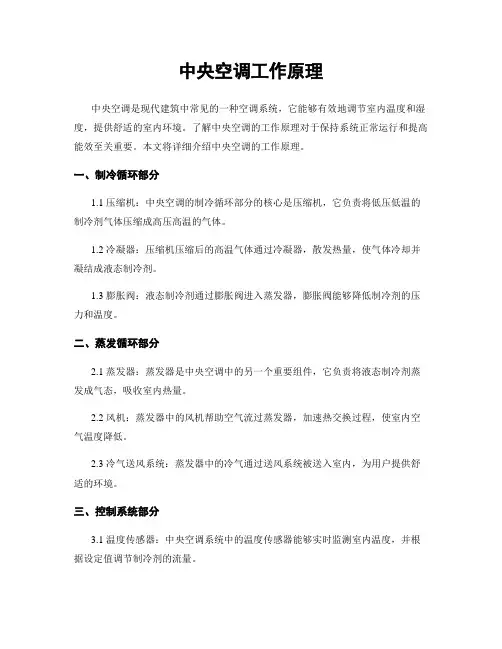中央空调工作原理