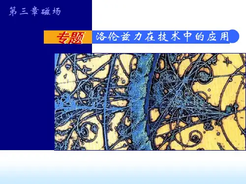 高中物理复习专题《洛伦兹力在技术中的应用》
