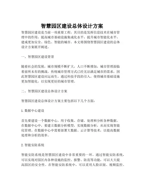 2023-智慧园区建设总体设计方案-1