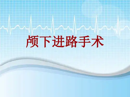 外科手术教学资料：颅下进路手术讲解模板