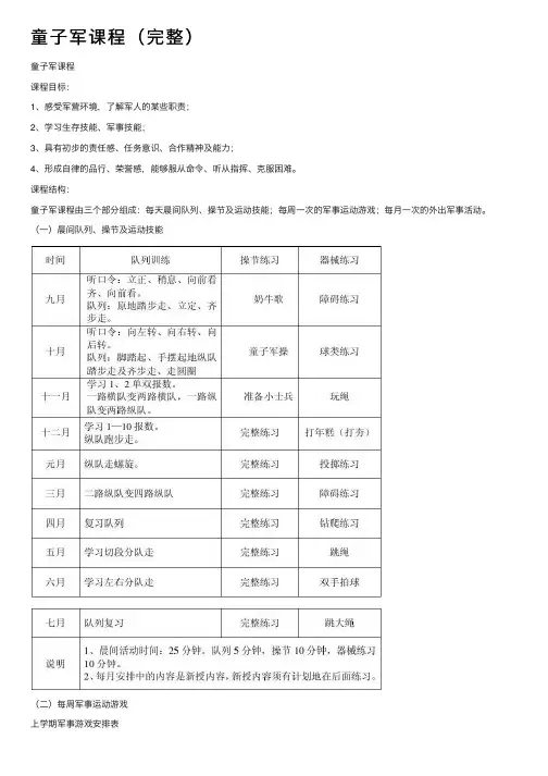 童子军课程（完整）
