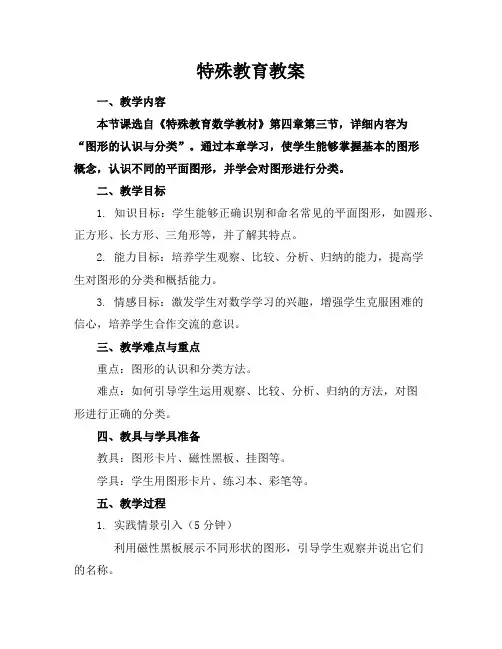 特殊教育教案