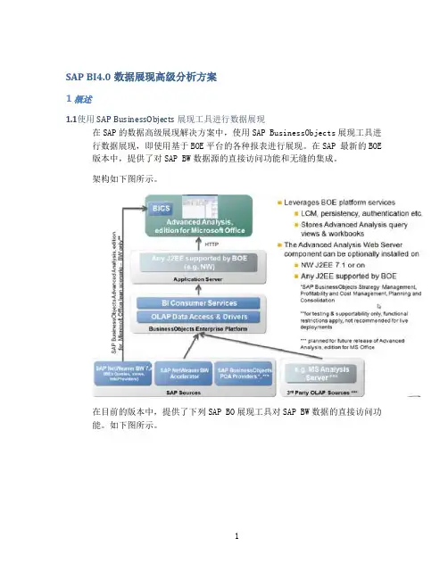 SAPBI4.0数据展现高级分析方案