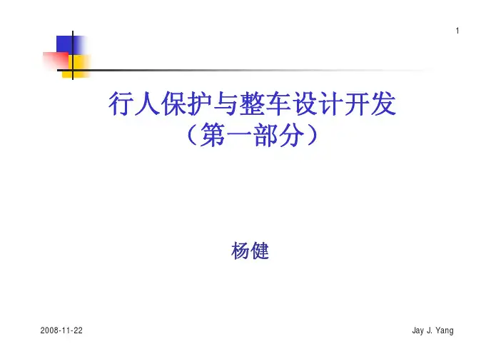 行人保护培训(一)杨院