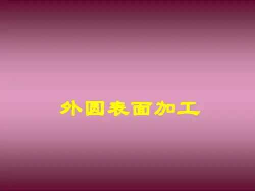 外圆磨削PPT课件