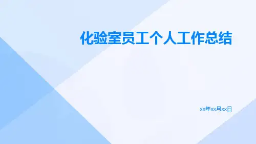 化验室员工个人工作总结PPT