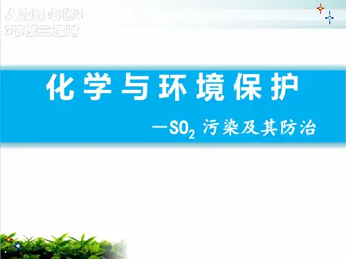 《化学与环境保护》ppt课件 人教课标版