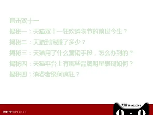 2019天猫双十一营销案例分享——业绩与营销手段 共28页