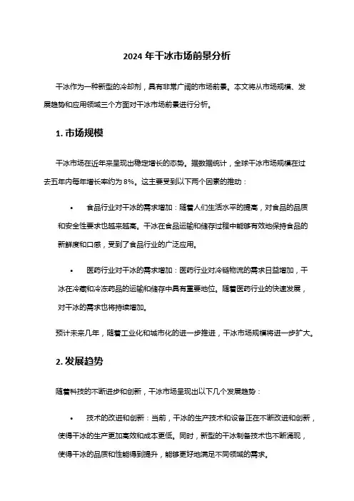 2024年干冰市场前景分析